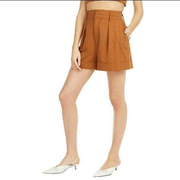 🌟HP🌟 Danielle Bernstein pinstriped shorts Macy's - Picture 2 of 5
